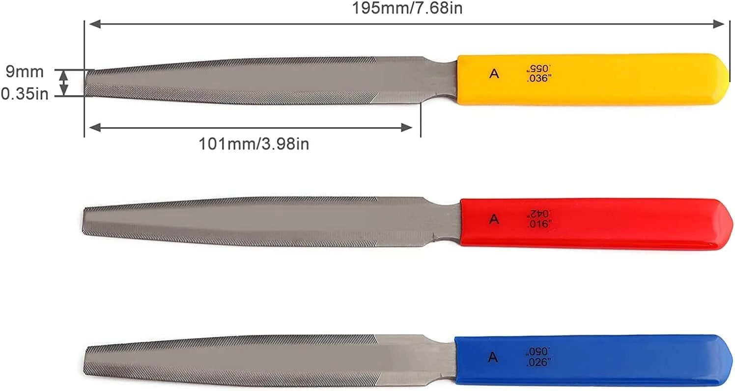 مجموعه فایل های گیتار الکتریک NP، مجموعه فایل های گیتار آکوستیک، مجموعه فایل های گیتار باس، فایل های مهره مخروطی دو لبه، فایل های شیار مهره، فایل های تاج فرت ابزار Luthier مجموعه 3 عددی (فایل های گیتار آکوستیک) مجموعه فایل های گیتار الکتریک NP، مجموعه فایل های گیتار آکوستیک، مجموعه فایل های گیتار باس، فایل های مهره مخروطی دو لبه، فایل های شیار مهره، فایل های تاج فرت ابزار Luthier مجموعه 3 عددی (فایل های گیتار آکوستیک)
