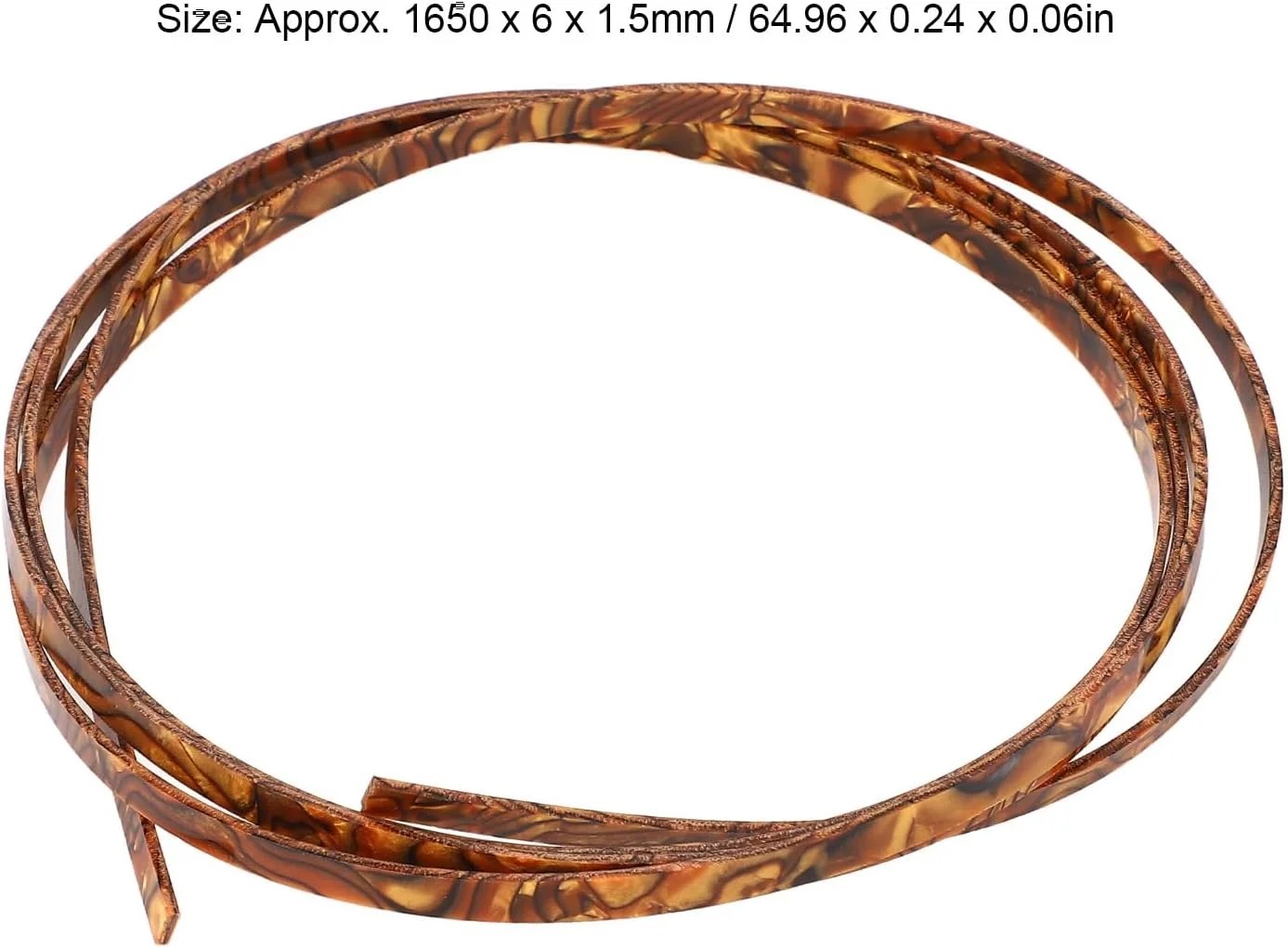 نوار حاشیه گیتار، نوار تزئینی پرفلینگ آکوستیک، استفاده آسان، برای گیتارهای الکتریک/آکوستیک/کلاسیک، نوار حاشیه سلولوئیدی لبه گیتار 1650 X 6 X