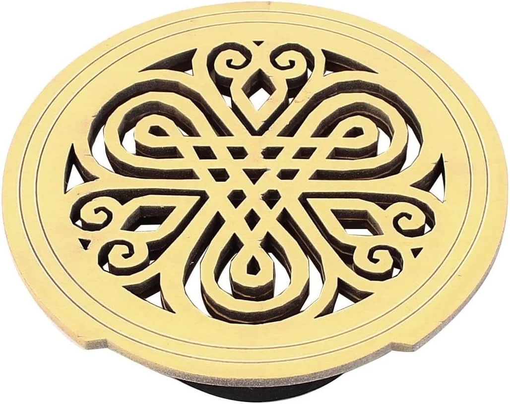 مسدود کننده فیدبک گیتار آکوستیک الکتریک XYWHPGV با طرح گره‌دار توخالی، محافظ بلوک حفره صدا چوبی (82644 0485b d19d6 bb64f 5785b ae213