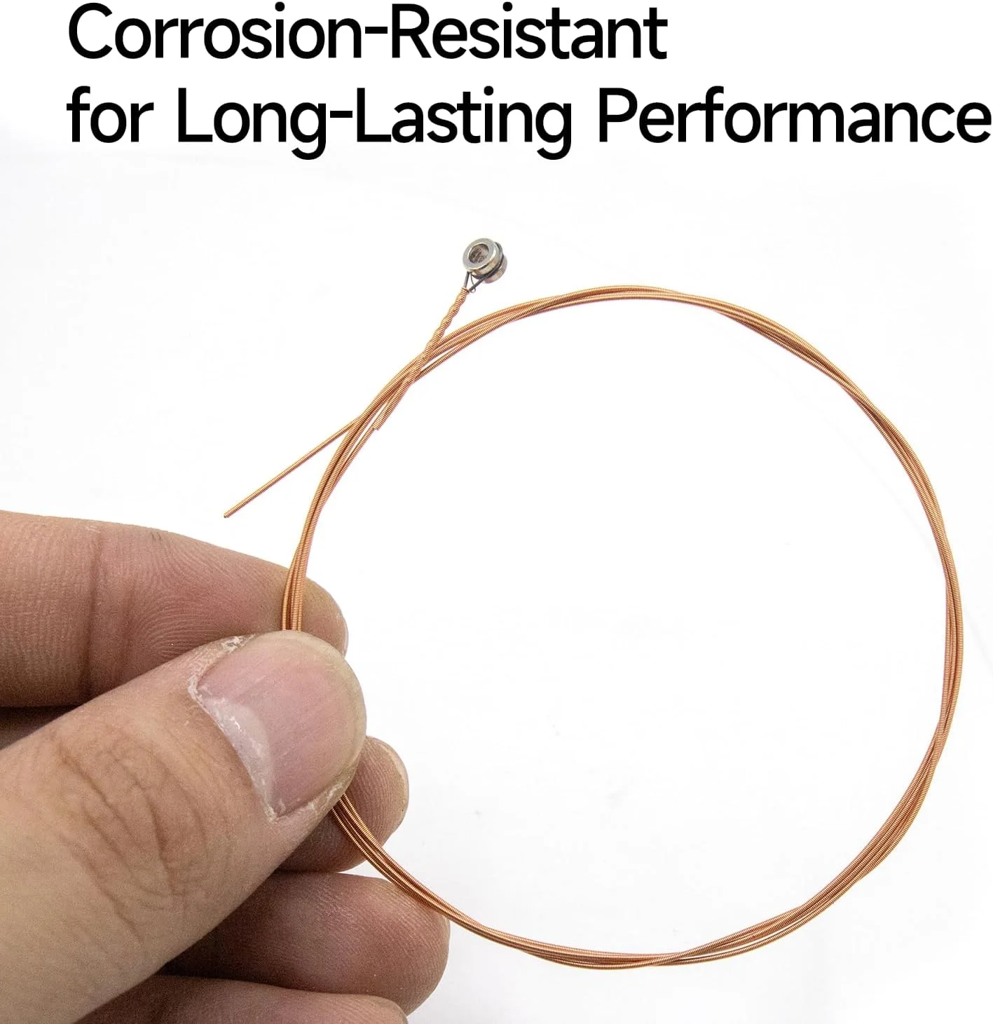 سیم گیتار آکوستیک Soundspire بسته 10 عددی، G-3rd با کشش سبک و روکش برنجی (مقاوم در برابر خوردگی، صدای روشن و متعادل)