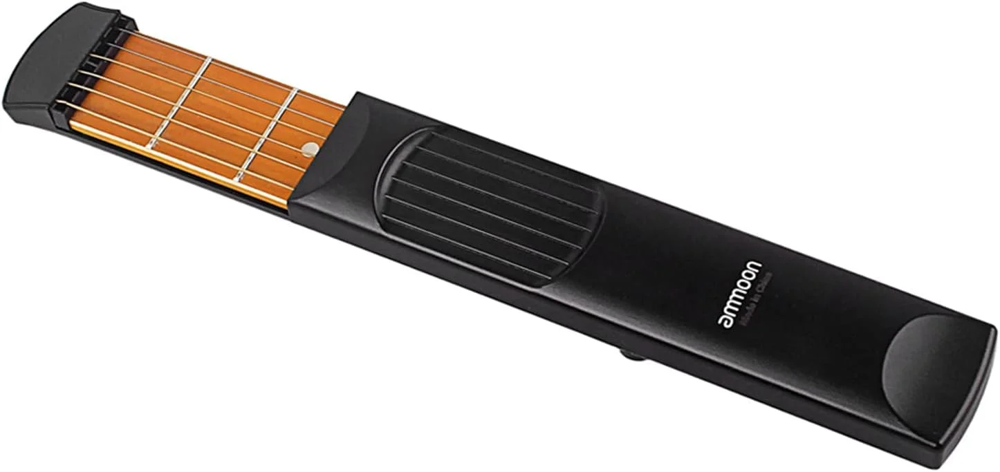 گیتار جیبی، ابزار تمرین گیتار آکوستیک جیبی قابل حمل، مربی آکورد 6 سیم 6 فرت مدل برای مبتدی