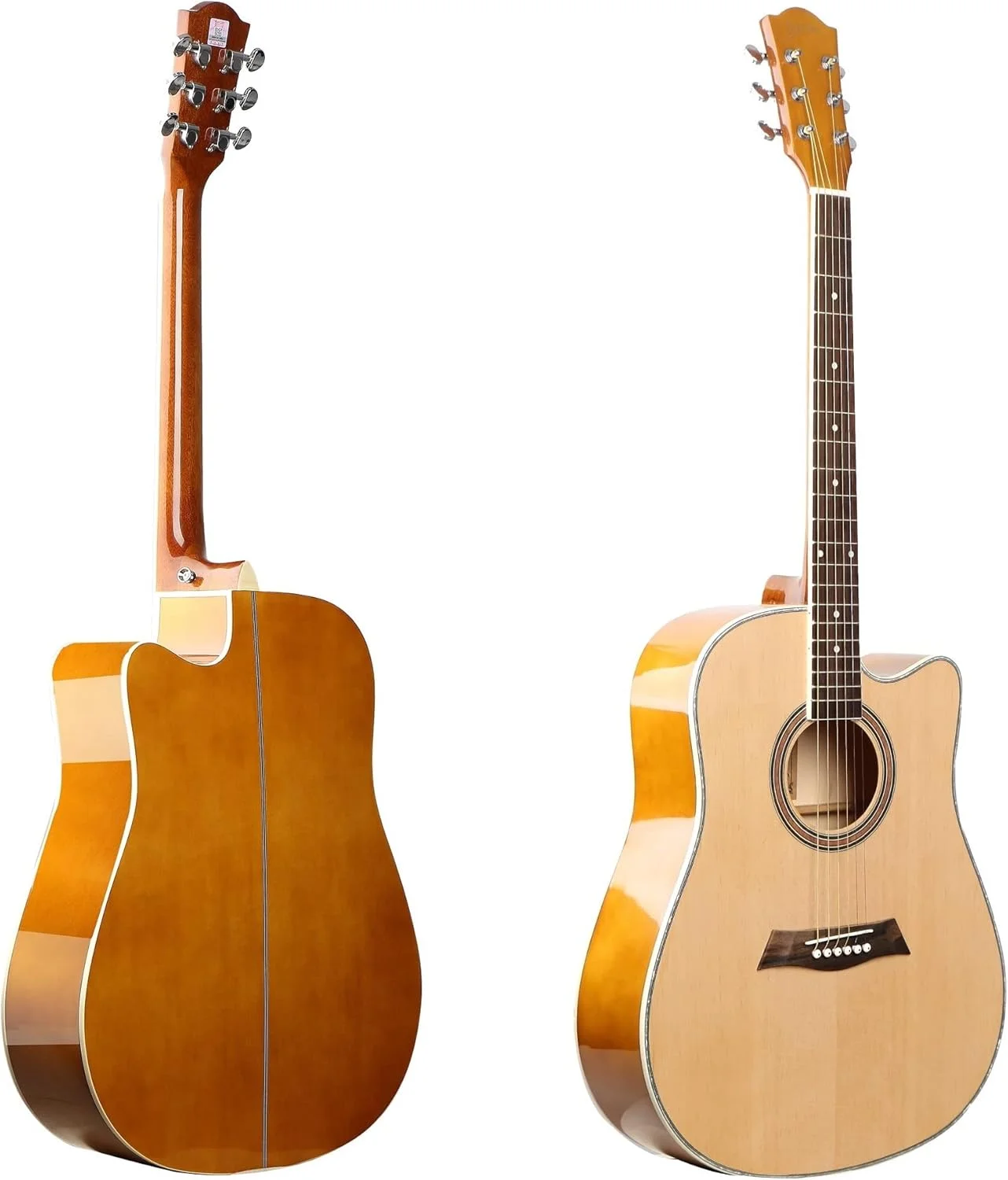 گیتار آکوستیک 40 اینچی به همراه کیف، بند و پایه گیتار آکوستیک 40 اینچی به همراه کیف، بند و پایه