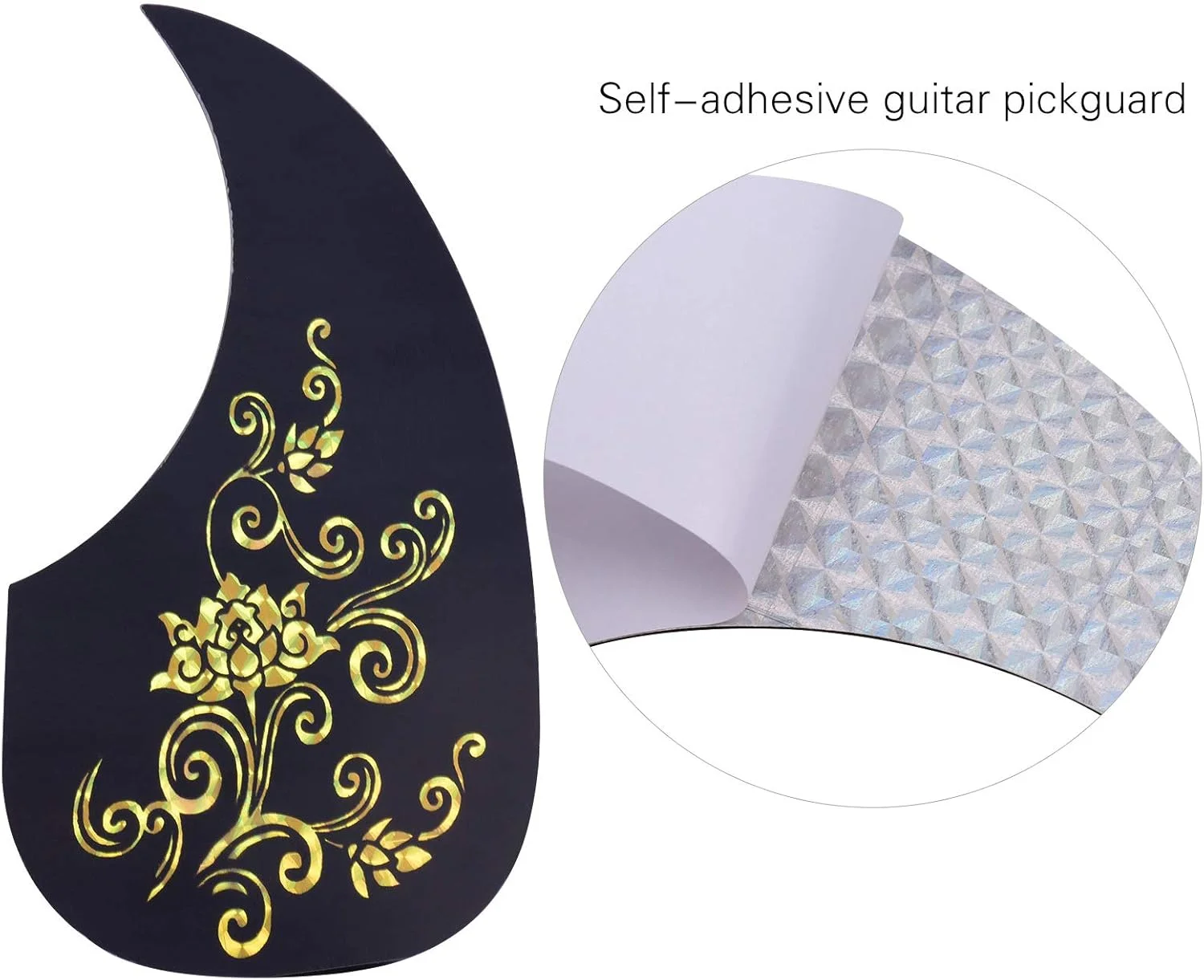 محافظ پیک گیتار چسبی ضد خش برای گیتار آکوستیک 40/41 اینچی، 2 عدد