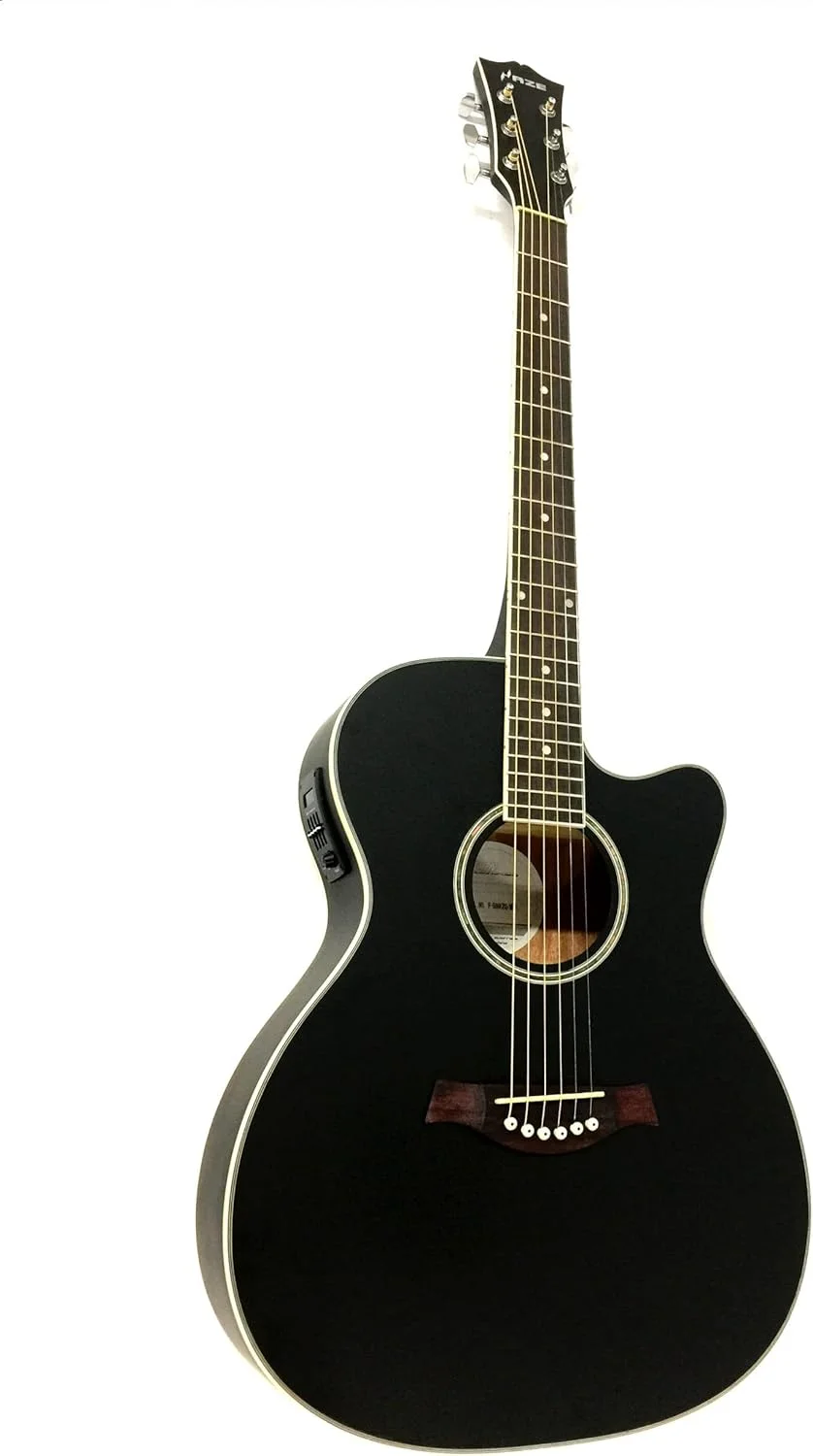 گیتار سایز کامل سری Frontier، گیتار الکترو آکوستیک مشکی EQ به همراه مجموعه سیم، بند، پیک و کیف (EQ مشکی، الکترو آکوستیک) گیتار سایز کامل سری Frontier، گیتار الکترو آکوستیک مشکی EQ به همراه مجموعه سیم، بند، پیک و کیف (EQ مشکی، الکترو آکوستیک)