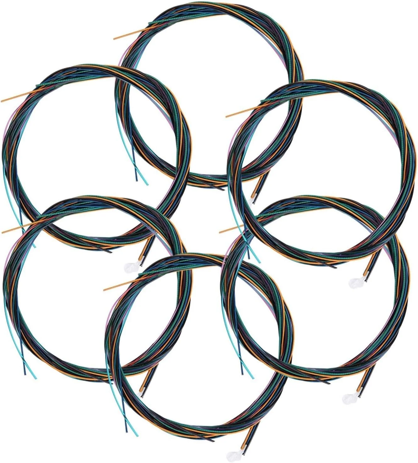 سیم گیتار نایلونی رنگی لازمین 112، سیم گیتار کلاسیک، آکوستیک و فولک با آلیاژ مس، مجموعه سیم گیتار آکوستیک برای گیتار آکوستیک