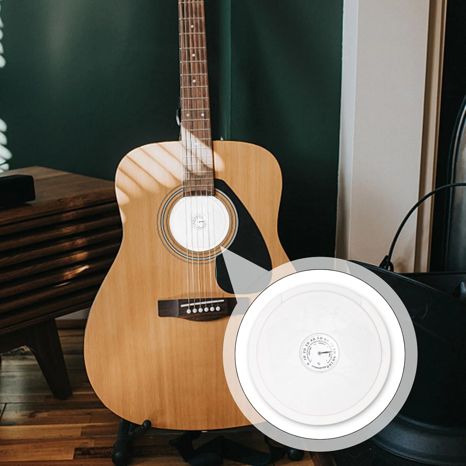 پوشش سوراخ صدا گیتار آکوستیک Graflsoa، رطوبت ساز و رطوبت سنج، خفه کننده گیتار، پوشش سوراخ صدا، لوازم جانبی گیتار برای گیتار آکوستیک