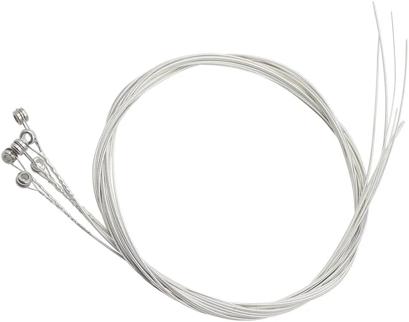 سیم گیتار آکوستیک، روکش نقره ای آلیاژ مس فولاد ضد زنگ، سیم های گیتار آکوستیک از 1 تا 6 (0.010-.047)، مجموعه 6 عددی