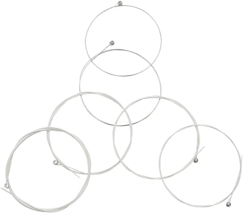 سیم گیتار آکوستیک، روکش نقره ای آلیاژ مس فولاد ضد زنگ، سیم های گیتار آکوستیک 6 عددی از 1 تا 6 (0.010-.047)