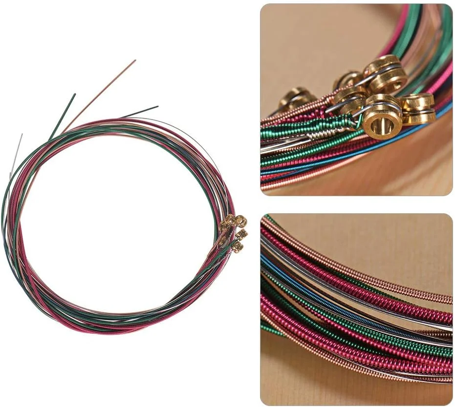 مجموعه سیم گیتار آکوستیک فولک، 6 عدد، هسته فولادی، سیم پیچی آلیاژ مس، سیم خالص برای سیم های 1 و 2، بادوام، صدای شفاف و روشن، جایگزین عالی مجموعه سیم گیتار آکوستیک فولک، 6 عدد، هسته فولادی، سیم پیچی آلیاژ مس، سیم خالص برای سیم های 1 و 2، بادوام، صدای شفاف و روشن، جایگزین عالی