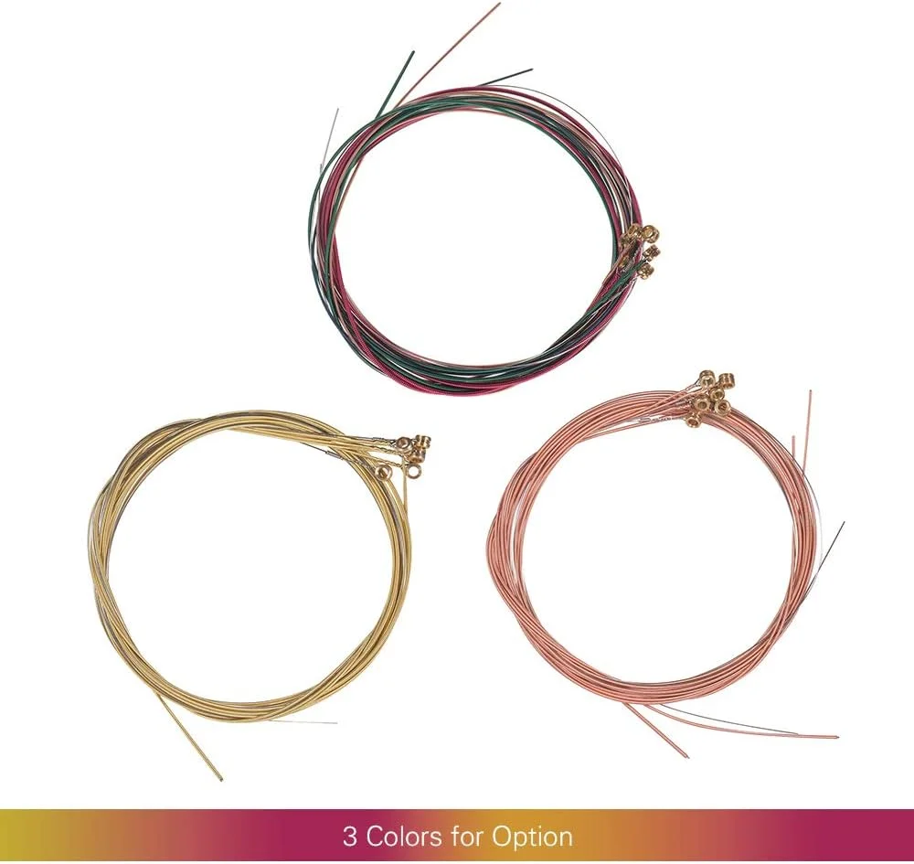 مجموعه سیم گیتار آکوستیک فولک، 6 عدد، هسته فولادی، سیم پیچی آلیاژ مس، سیم خالص برای سیم های 1 و 2، بادوام، صدای شفاف و روشن، جایگزین عالی مجموعه سیم گیتار آکوستیک فولک، 6 عدد، هسته فولادی، سیم پیچی آلیاژ مس، سیم خالص برای سیم های 1 و 2، بادوام، صدای شفاف و روشن، جایگزین عالی