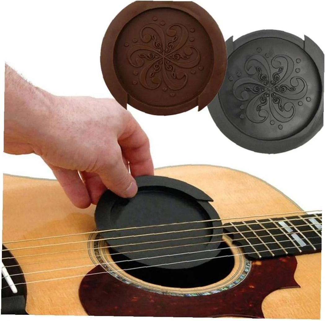 پوشش سوراخ صدا گیتار آکوستیک، مسدود کننده جلوگیری از بازخورد (قهوه ای)