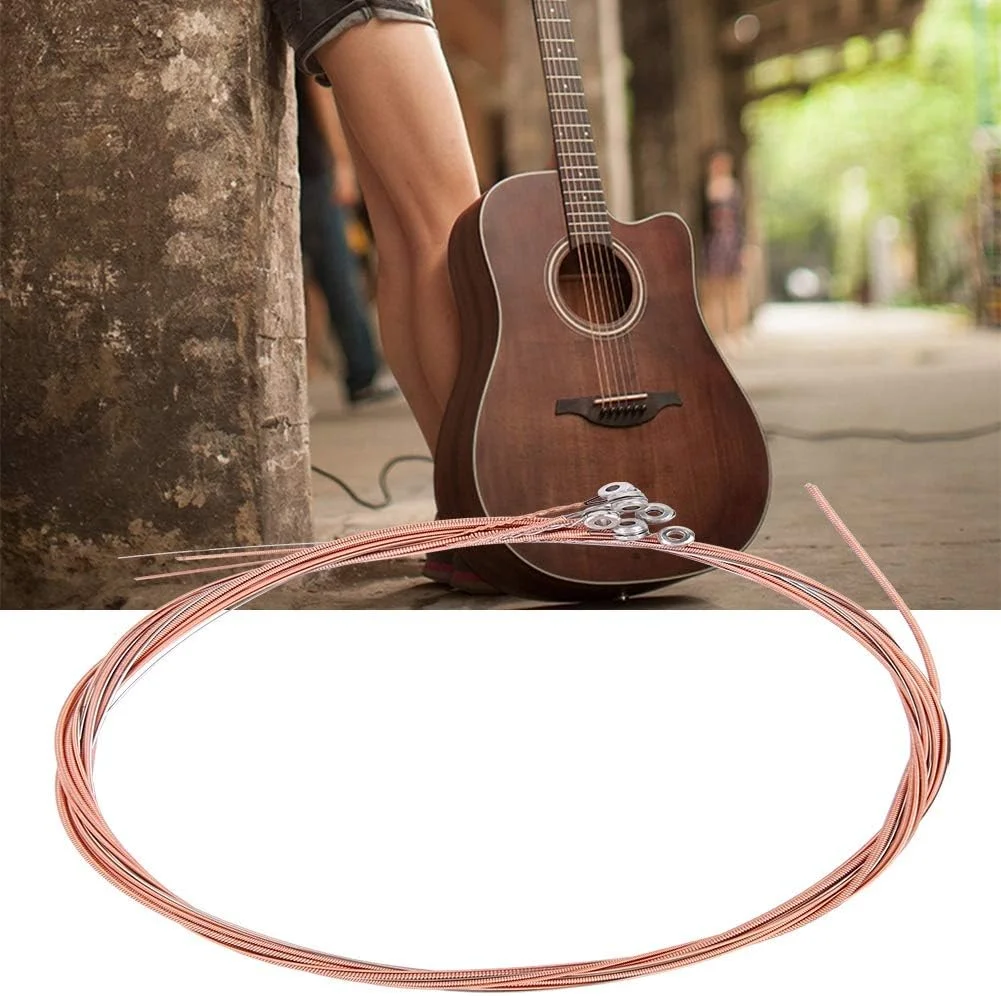 سیم گیتار آکوستیک Keyren با صدای کامل، سیم های برنجی بسته بندی شده به صورت جداگانه، هسته های فولادی ضد زنگ با استحکام بالا برای گیتار باس سیم گیتار آکوستیک Keyren با صدای کامل، سیم های برنجی بسته بندی شده به صورت جداگانه، هسته های فولادی ضد زنگ با استحکام بالا برای گیتار باس