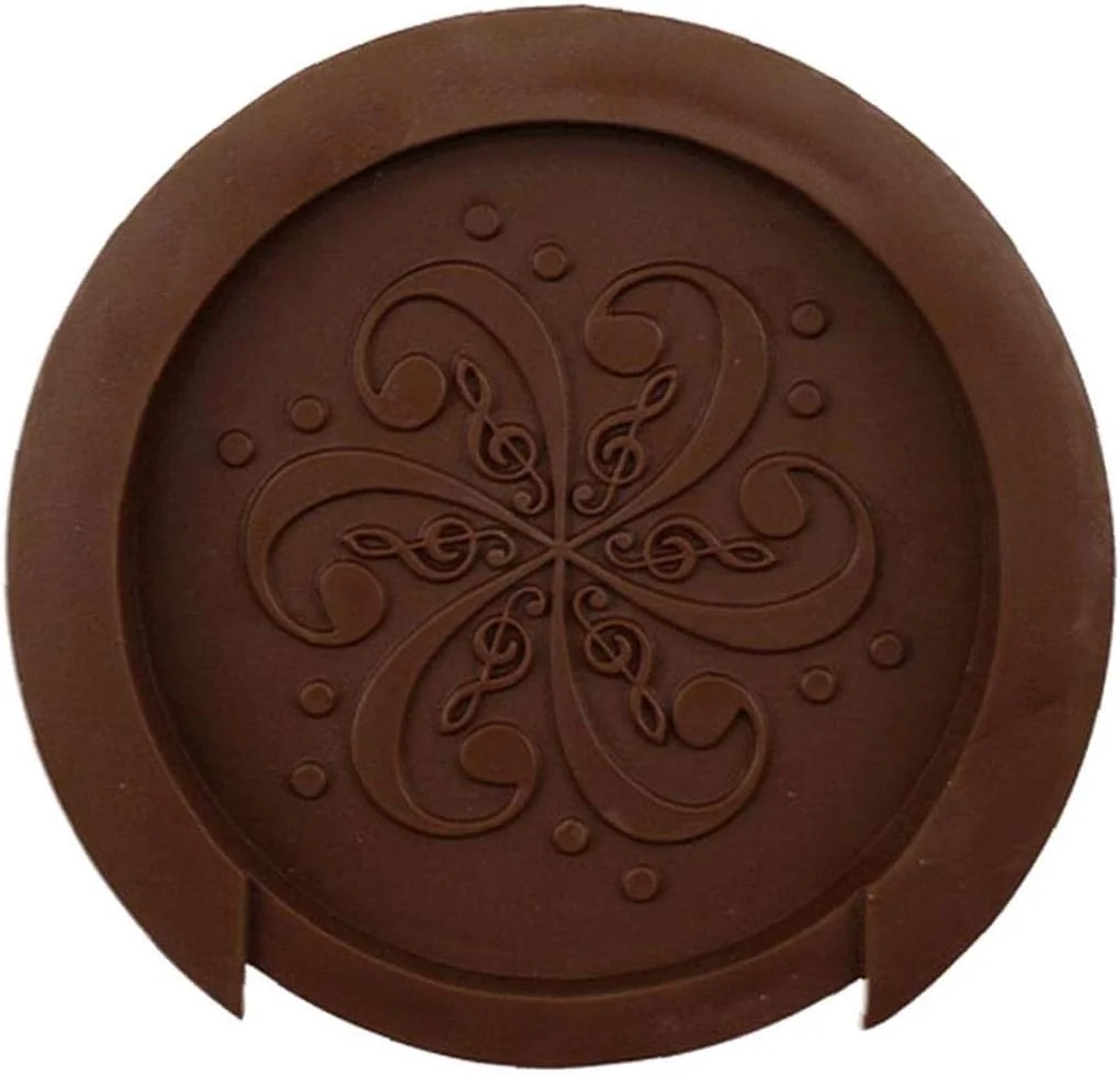 پوشش سوراخ صدا گیتار آکوستیک، مسدود کننده جلوگیری از بازخورد (قهوه ای)