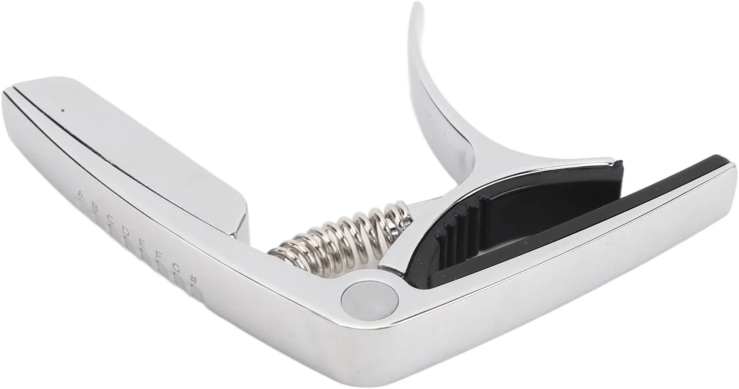 گیتار آکوستیک، گیتار الکتریک با نورپردازی LED تمام رنگی ارگونومیک 2 در 1 برای نوازندگی (نقره ای) گیتار آکوستیک، گیتار الکتریک با نورپردازی LED تمام رنگی ارگونومیک 2 در 1 برای نوازندگی (نقره ای)