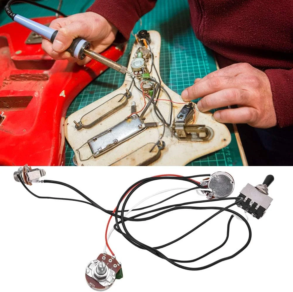 سیم کشی کاربردی گیتار الکتریک برای گیتار الکتریک با 2 پیکاپ هامباکر