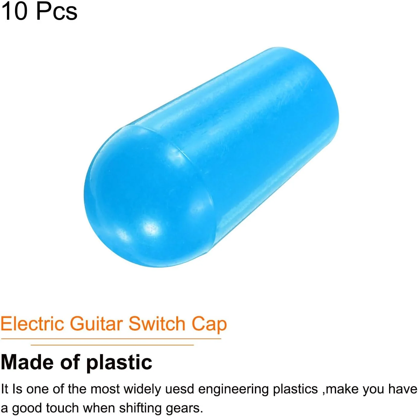 کوآرکزمان بسته 10 عددی سر سوئیچ 3 حالته گیتار M3.5 دکمه های سوئیچ پلاستیکی برای گیتار الکتریک LP، آبی روشن کوآرکزمان بسته 10 عددی سر سوئیچ 3 حالته گیتار M3.5 دکمه های سوئیچ پلاستیکی برای گیتار الکتریک LP، آبی روشن