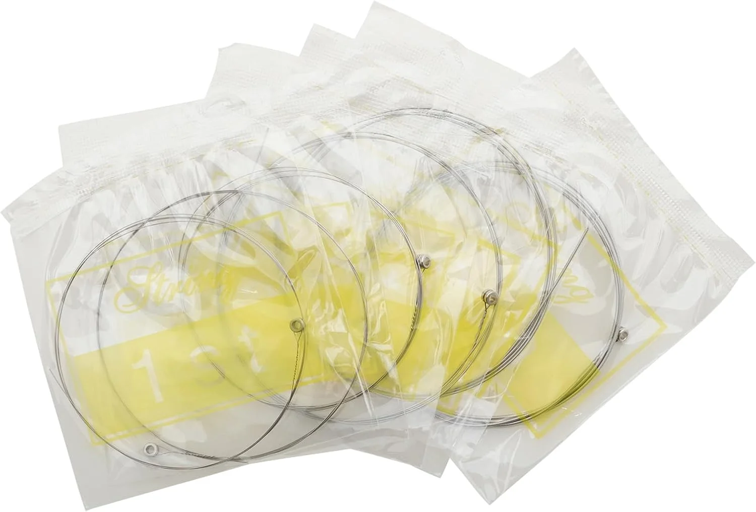 سیم‌های ساز موسیقی OUNA، 6 عدد سیم گیتار الکتریک روکش نیکل با هسته فولادی و سر توپی، مجموعه 6 عددی سیم گیتار به صورت جداگانه بسته‌بندی شده برای گیتار الکتریک 009-042 اینچ