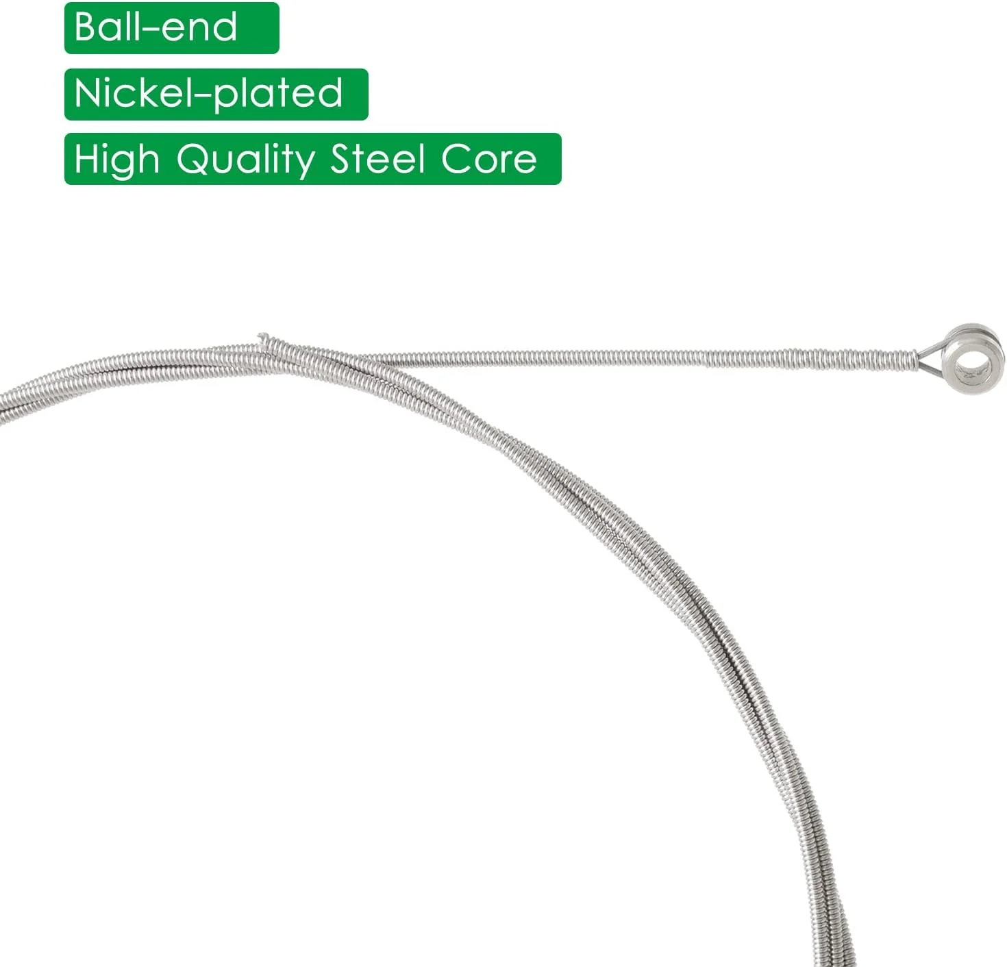 سیمهای ساز موسیقی OUNA، 6 عدد سیم گیتار الکتریک روکش نیکل با هسته فولادی و سر توپی، مجموعه 6 عددی سیم گیتار به صورت جداگانه بستهبندی شده برای گیتار الکتریک 009-042 اینچ سیمهای ساز موسیقی OUNA، 6 عدد سیم گیتار الکتریک روکش نیکل با هسته فولادی و سر توپی، مجموعه 6 عددی سیم گیتار به صورت جداگانه بستهبندی شده برای گیتار الکتریک 009-042 اینچ