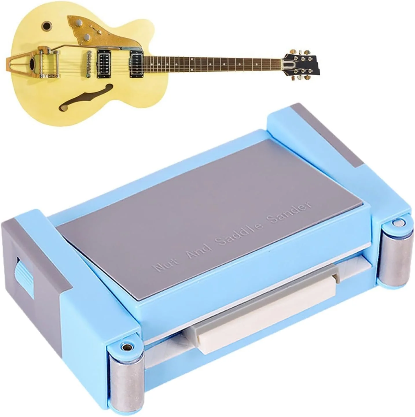 ابزار سنباده زین گیتار NALACAL، تنظیم ارتفاع، قطعه گیتار آکوستیک الکتریک، ابزار لوتیر برای گیتار آکوستیک، ابزار سنگ زنی گیتار برای آکوستیک الکتریک