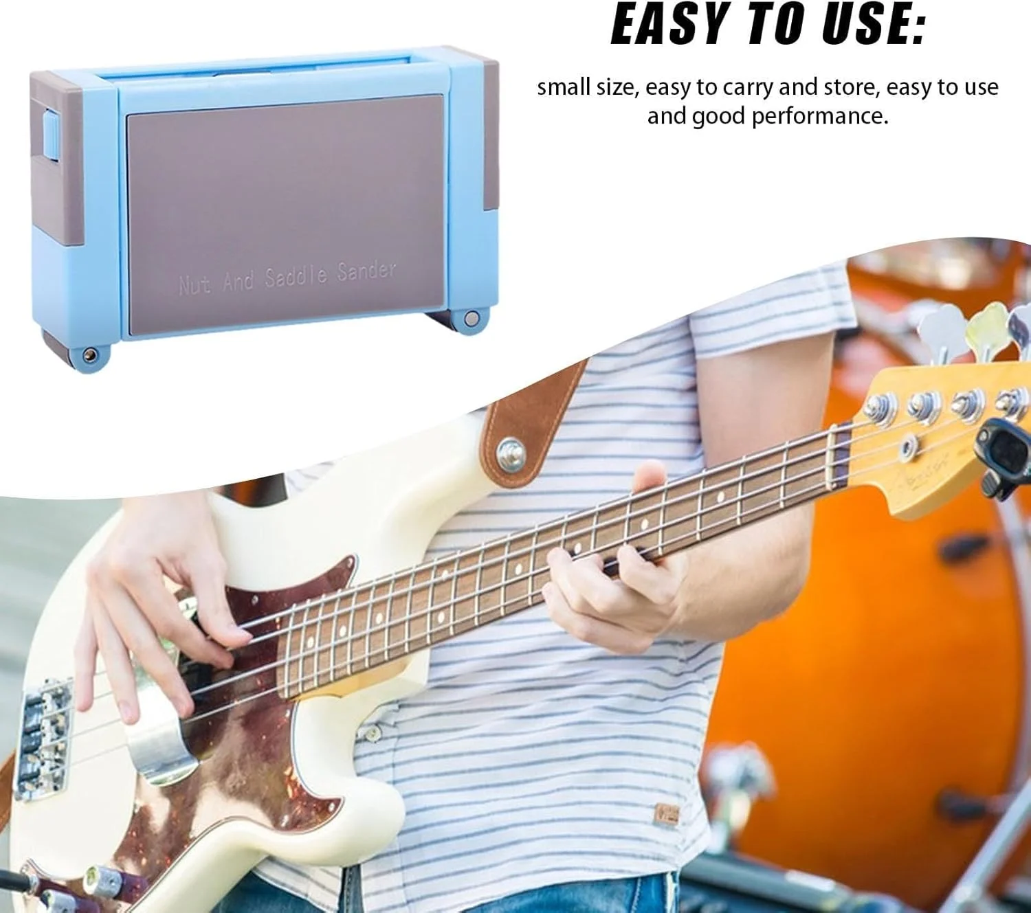 ابزار سنباده زین گیتار NALACAL، تنظیم ارتفاع، قطعه گیتار آکوستیک الکتریک، ابزار لوتیر برای گیتار آکوستیک، ابزار سنگ زنی گیتار برای آکوستیک الکتریک