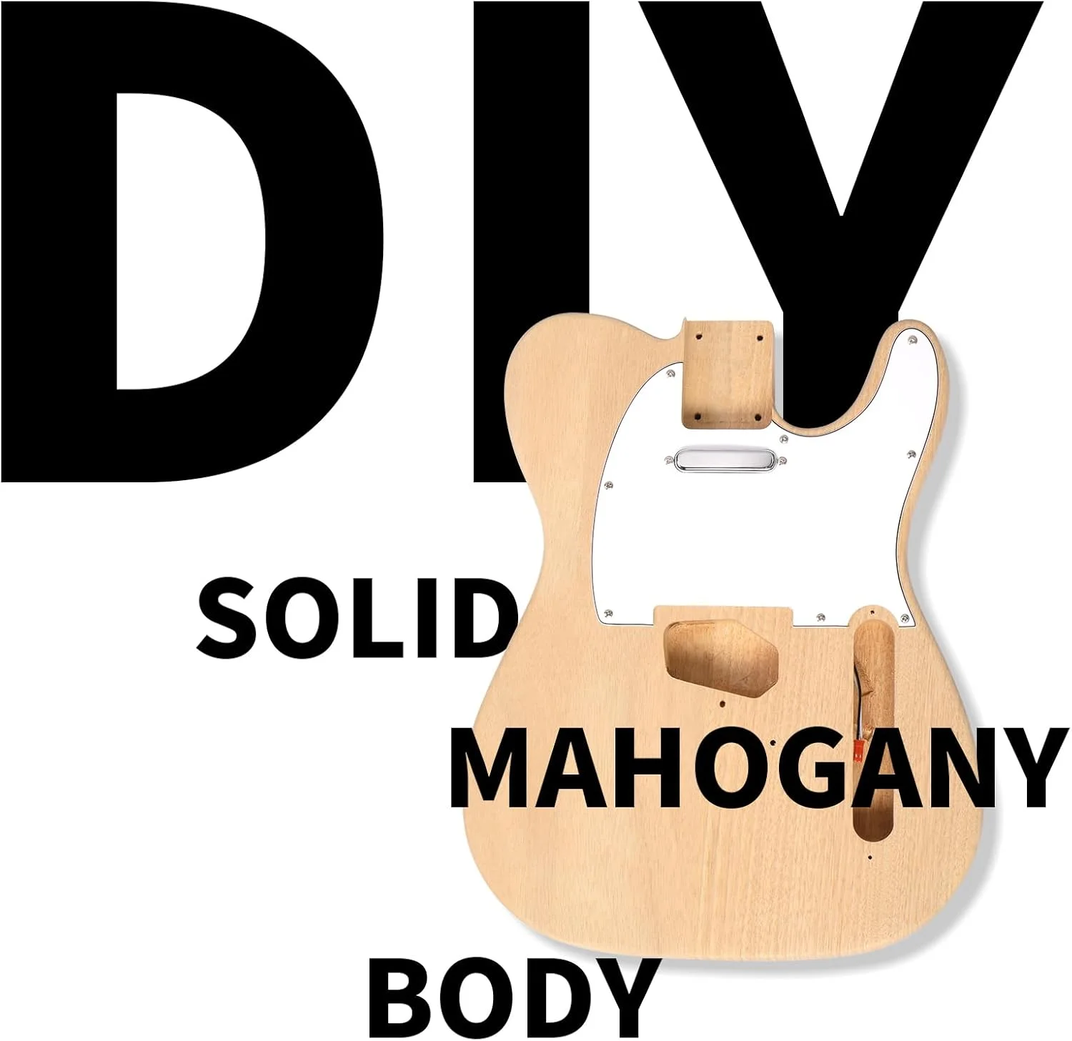 کیت گیتار الکتریک خودساز Ktaxon با بدنه ماهون، صفحه انگشتگذاری ممتاز و دسته افرا، کیت گیتار الکتریک خودساز 6 سیم با طراحی کلاسیک، نصب آسان و تجهیزات کامل برای ساخت گیتار شخصی (TL) کیت گیتار الکتریک خودساز Ktaxon با بدنه ماهون، صفحه انگشتگذاری ممتاز و دسته افرا، کیت گیتار الکتریک خودساز 6 سیم با طراحی کلاسیک، نصب آسان و تجهیزات کامل برای ساخت گیتار شخصی (TL)