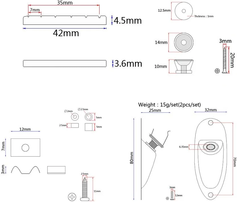 کیت لوازم جانبی کامل گیتار الکتریک مدل ST شامل پیکگارد از پیش سیمکشی شده، بریج، پیکاپهای SSS و سایر لوازم جانبی - مشکی کیت لوازم جانبی کامل گیتار الکتریک مدل ST شامل پیکگارد از پیش سیمکشی شده، بریج، پیکاپهای SSS و سایر لوازم جانبی - مشکی