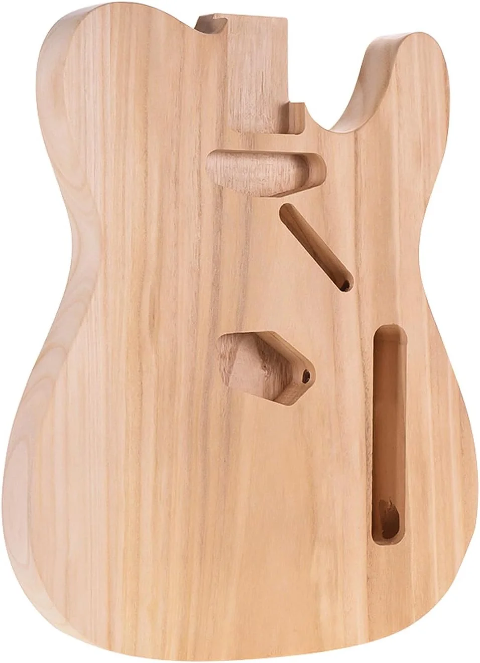 بدنه گیتار الکتریکی ناتمام Fawoonu T02، بدنه خام چوب چنار برای قطعات DIY گیتارهای الکتریکی