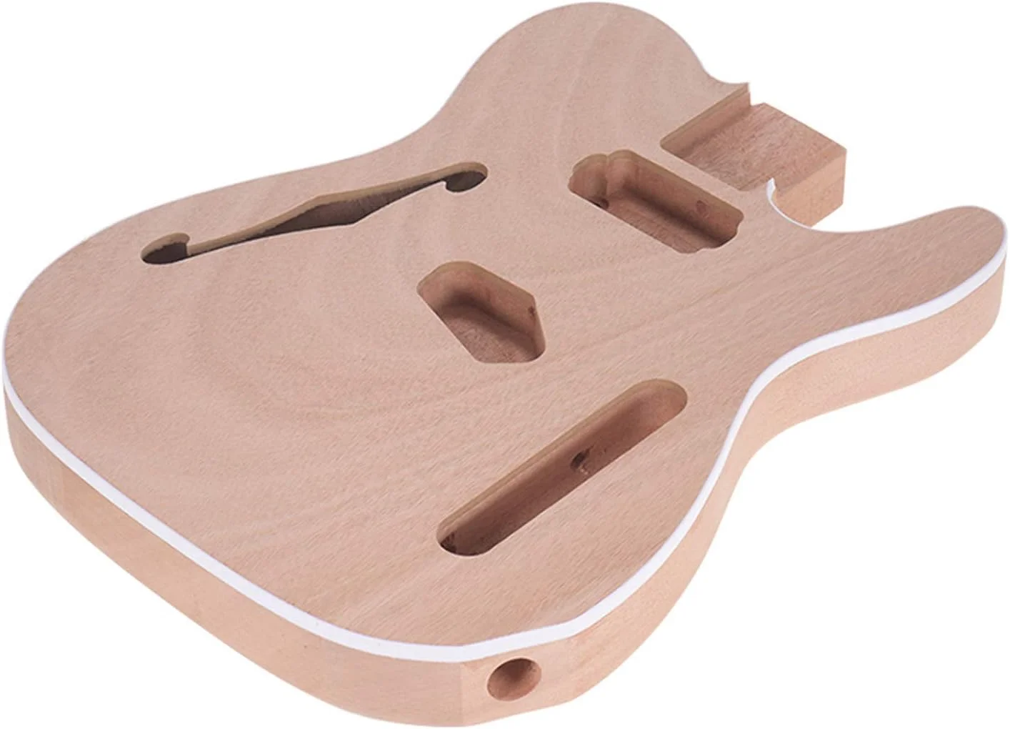 بدنه گیتار الکتریکی ناتمام Fawoonu TL-F، بدنه خام گیتار، بدنه چوبی ماهون و کامپوزیت DIY، لوازم جانبی قطعات گیتار برای گیتار TELE F