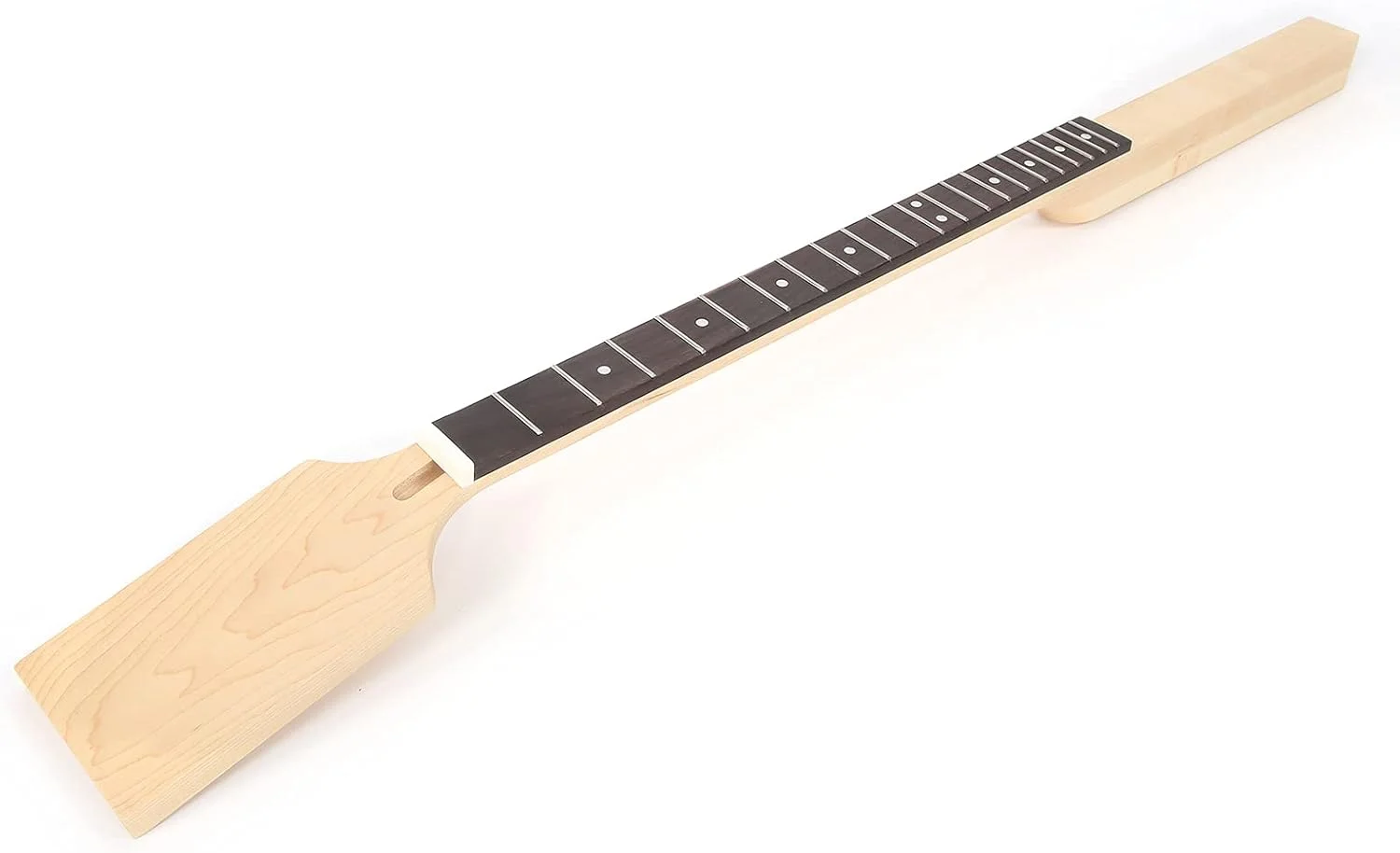 دسته گیتار افرا 35.6 اینچی Eujgoov، صفحه انگشت‌گذاری با نشانه‌گذاری نقطه‌ای، قطعات گیتار الکتریکی DIY، لوازم جانبی سازهای زهی