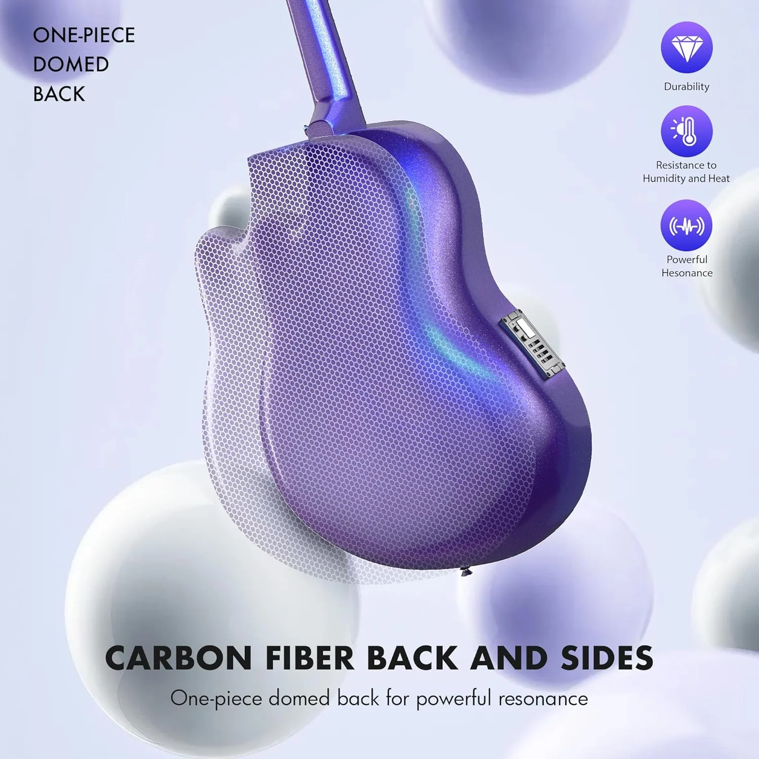 کیت گیتار آکوستیک الکتریک CAHAYA - ست گیتار آکوستیک مبتدی 41 اینچی فیبر کربنی با کیف پددار و بند، پیکاپ داخلی، رزونانس غنی و تُن گرم برای اجرای آماده، روکش آبی-بنفش مرواریدی کیت گیتار آکوستیک الکتریک CAHAYA - ست گیتار آکوستیک مبتدی 41 اینچی فیبر کربنی با کیف پددار و بند، پیکاپ داخلی، رزونانس غنی و تُن گرم برای اجرای آماده، روکش آبی-بنفش مرواریدی