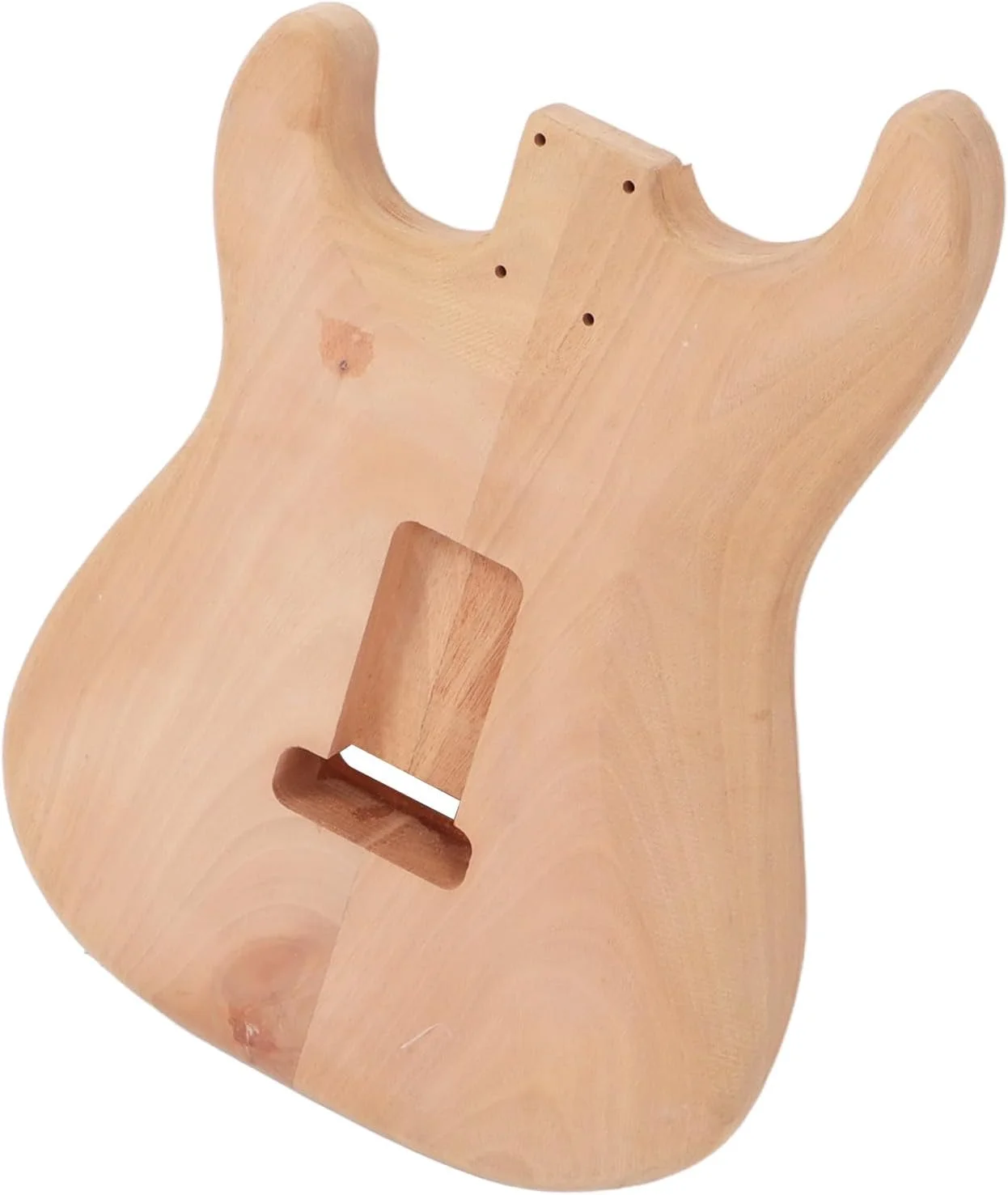 بدنه گیتار الکتریک DAUZ مدل بشکه ای، بدنه گیتار الکتریک ناتمام چوبی جایگزین، چوب ماهون با ظرافت برای نوازندگان گیتار (GSB09)