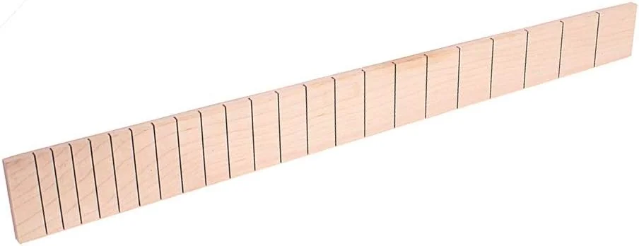 صفحه انگشت‌گذاری گیتار الکتریکی 22 فرت از جنس چوب افرا از پیش شکاف‌خورده - قطعات جایگزین