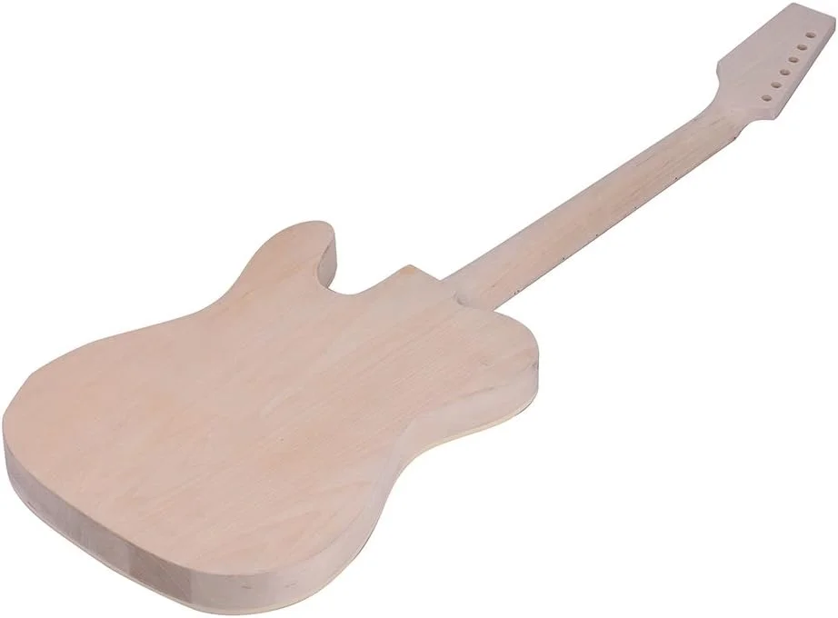 کیت گیتار الکتریک ناتمام مدل TL، بدنه چوب باس، سطح رگه دار، دسته و صفحه انگشت گذاری چوب افرا کیت گیتار الکتریک ناتمام مدل TL، بدنه چوب باس، سطح رگه دار، دسته و صفحه انگشت گذاری چوب افرا