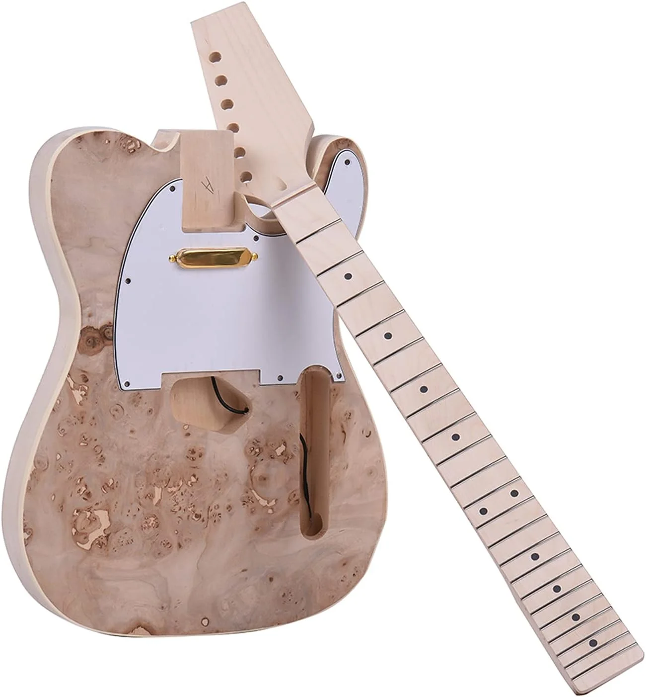 کیت گیتار الکتریک ناتمام مدل TL، بدنه چوب باس، سطح رگه دار، دسته و صفحه انگشت گذاری چوب افرا کیت گیتار الکتریک ناتمام مدل TL، بدنه چوب باس، سطح رگه دار، دسته و صفحه انگشت گذاری چوب افرا