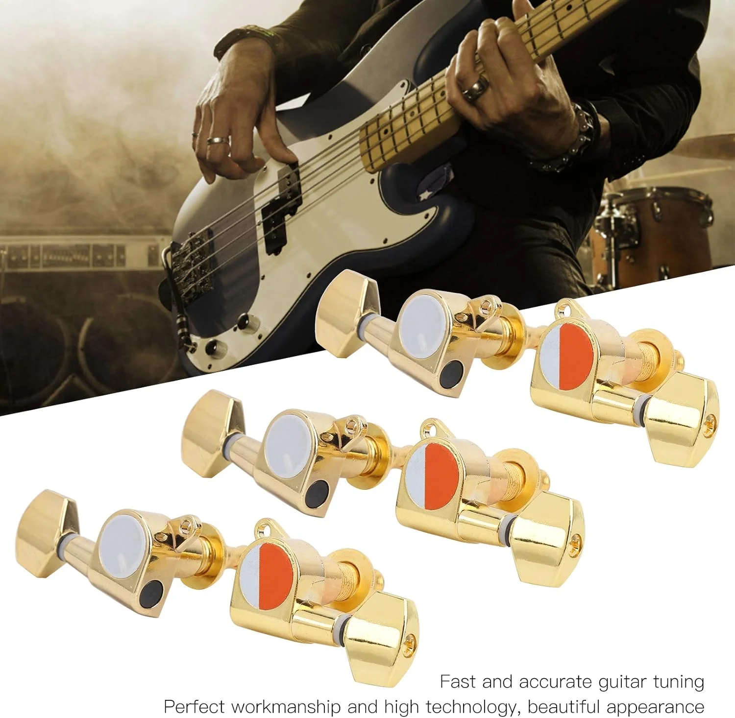 کوک گیتار آکوستیک، کوک کننده های قابل حمل گیتار الکتریک، جایگزینی ضد خوردگی برای دوستداران موسیقی گیتار محلی (طلایی) کوک گیتار آکوستیک، کوک کننده های قابل حمل گیتار الکتریک، جایگزینی ضد خوردگی برای دوستداران موسیقی گیتار محلی (طلایی)