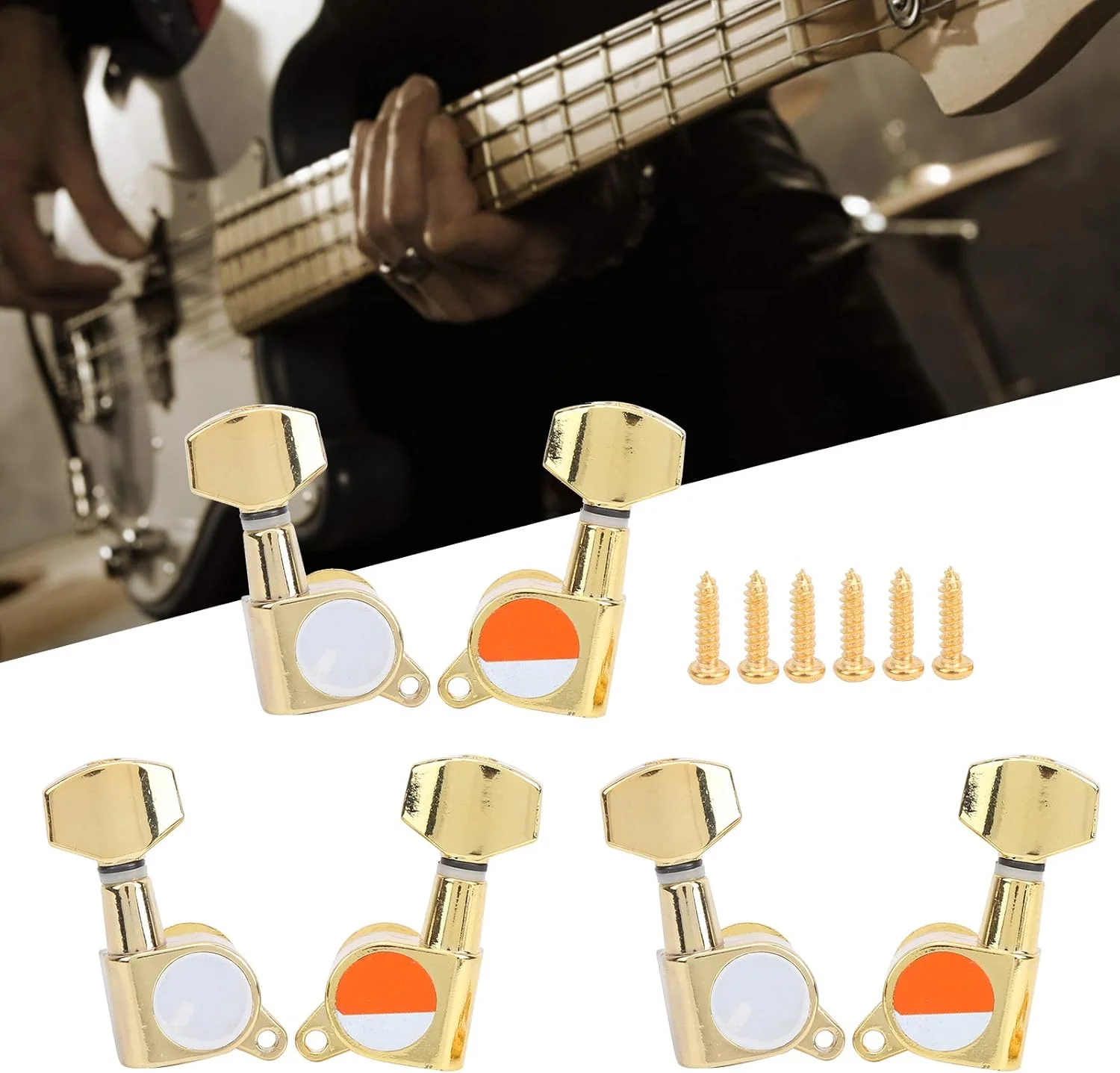 کوک گیتار آکوستیک، کوک کننده های قابل حمل گیتار الکتریک، جایگزینی ضد خوردگی برای دوستداران موسیقی گیتار محلی (طلایی) کوک گیتار آکوستیک، کوک کننده های قابل حمل گیتار الکتریک، جایگزینی ضد خوردگی برای دوستداران موسیقی گیتار محلی (طلایی)