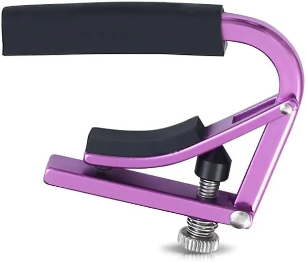 گیره کاپو ZXM C1 برای گیتار بالاد، یوکللی کلاسیک، گیتار الکتریک یونیورسال (رنگ: بنفش)