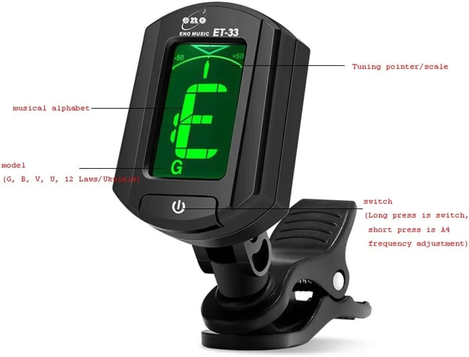 تیونر ZXM با 5 حالت تنظیم خودکار به همراه 3 پیک برای گیتار آکوستیک، باس، ویولن، یوکللی (سایز: صورتی) تیونر ZXM با 5 حالت تنظیم خودکار به همراه 3 پیک برای گیتار آکوستیک، باس، ویولن، یوکللی (سایز: صورتی)