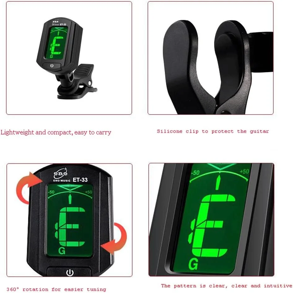 تیونر ZXM با 5 حالت تنظیم خودکار به همراه 3 پیک برای گیتار آکوستیک، باس، ویولن، یوکللی (سایز: صورتی) تیونر ZXM با 5 حالت تنظیم خودکار به همراه 3 پیک برای گیتار آکوستیک، باس، ویولن، یوکللی (سایز: صورتی)