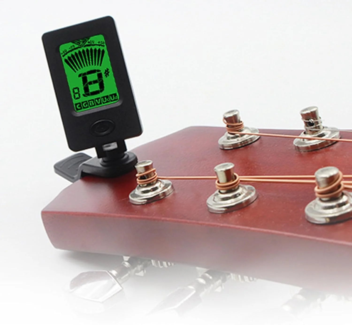 تیونر گیره ای گیتار برای گیتار باس و یوکللی، تیونر دقیق با صفحه نمایش LCD، تیونر دیجیتال برای سازهای زهی تیونر گیره ای گیتار برای گیتار باس و یوکللی، تیونر دقیق با صفحه نمایش LCD، تیونر دیجیتال برای سازهای زهی