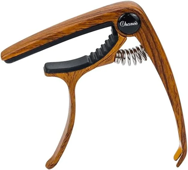 گیره تعویض کوک گیتار آکوستیک فولک، یوکللی، گیتار الکتریک و کلاسیک، دو منظوره، لوازم جانبی گیتار الکتریک (رنگ: قهوه ای)