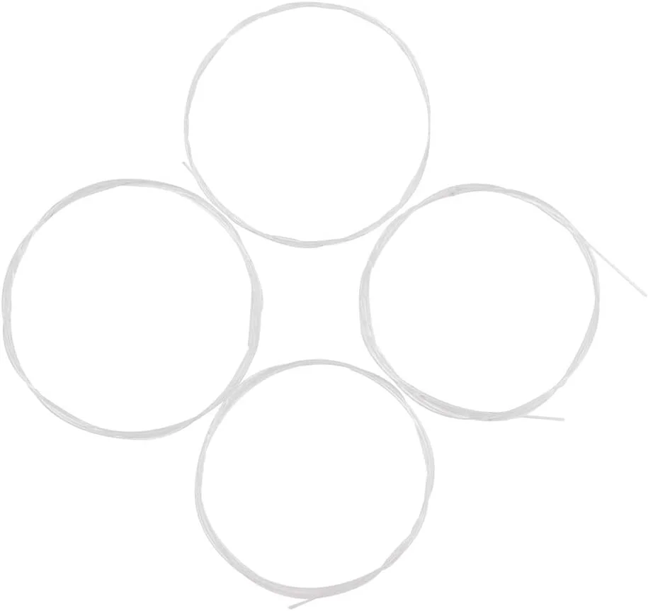 4 عدد سیم یوکللی از جنس نایلون، سفید 4 عدد سیم یوکللی از جنس نایلون، سفید