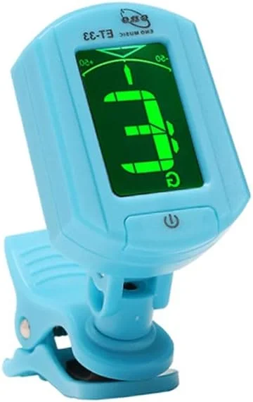 کوک کننده گیتار، یوکللی، ویولن، گوزنگ، ارهو، تیونر الکترونیکی اتوماتیک (آبی)، ابزار و تست کننده های ویژه