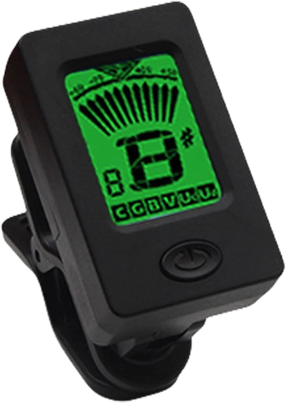 کوک کننده یوکللی - کوک کننده بانجو با صفحه نمایش LCD | ابزار کوک دیجیتال گیره ای برای نوازندگان، نوازندگان مبتدی، ساز موسیقی یوکللی، ویولن، باس، استودیو