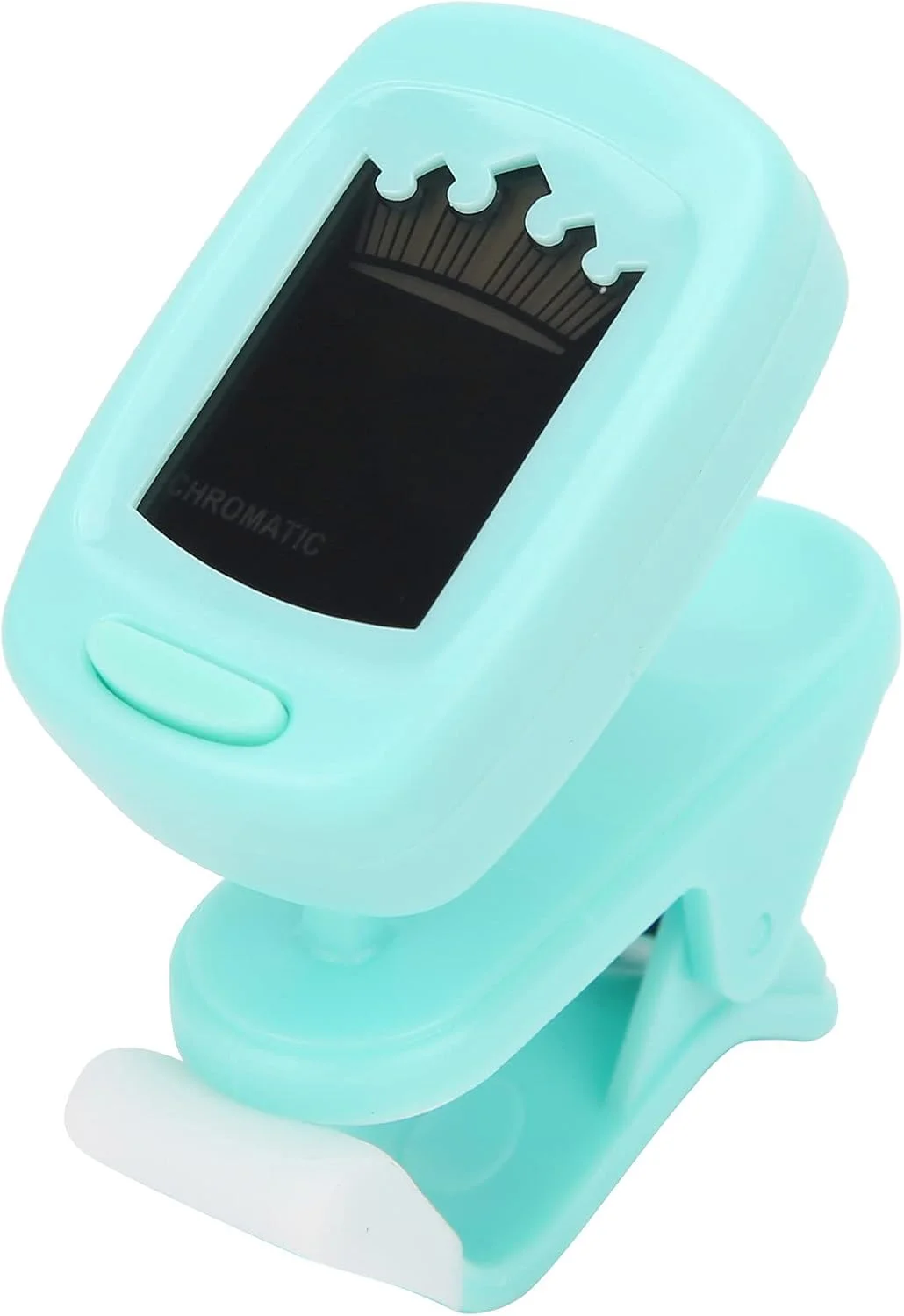 تیونر گیره ای گیتار یوکللی، مناسب گیتار فولک، گیتار باس، ویولن و یوکللی، با حساسیت بالا و لوازم جانبی ساز (نعنایی روشن)