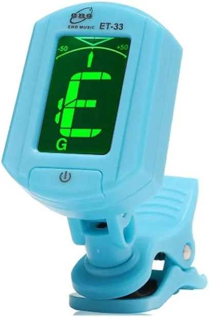 تیونر گیتار M، مخصوص ویولن، یوکللی، گیتار چینی، ارهو، تیونر الکترونیکی اتوماتیک (آبی)، ابزار تست