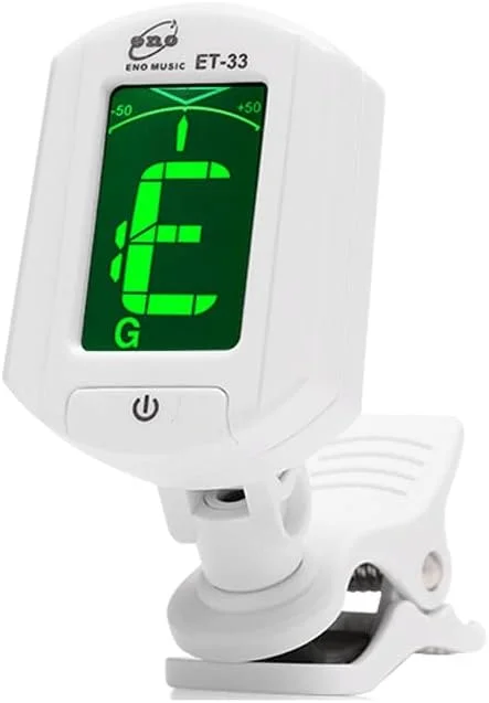 کوک کننده گیتار، یوکللی، ویولن، تخصصی، گوزنگ، ارهو، کوک کننده الکترونیکی اتوماتیک (سفید) ابزار تست