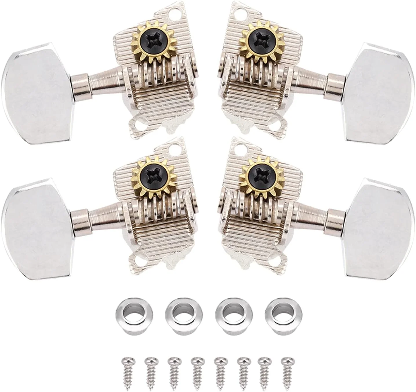 کوک‌های یوکللی Tyenaza، 2L2R نقره‌ای، سبک کلاسیک، کوک‌های یوکللی، گوشی‌های کوک، قطعات DIY یوکللی