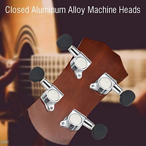 کوککنندههای یوکللی، 2 راست 2 چپ آلیاژ آلومینیوم بسته، گوشیهای کوک یوکللی به همراه لوازم نصب کوککنندههای یوکللی، 2 راست 2 چپ آلیاژ آلومینیوم بسته، گوشیهای کوک یوکللی به همراه لوازم نصب