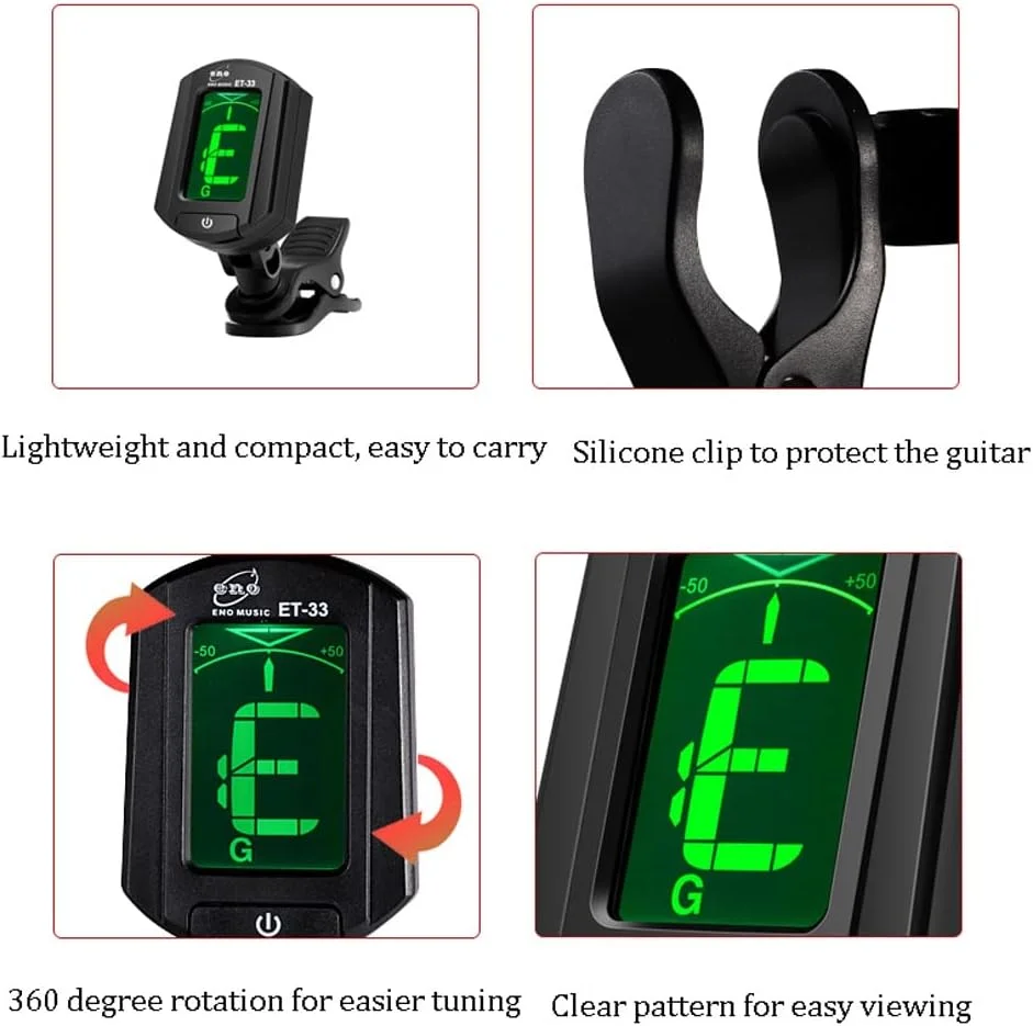 کوک کننده گیتار یوکللی، کوک کننده الکترونیکی اتوماتیک حرفه ای (مشکی)، ابزار و تسترها